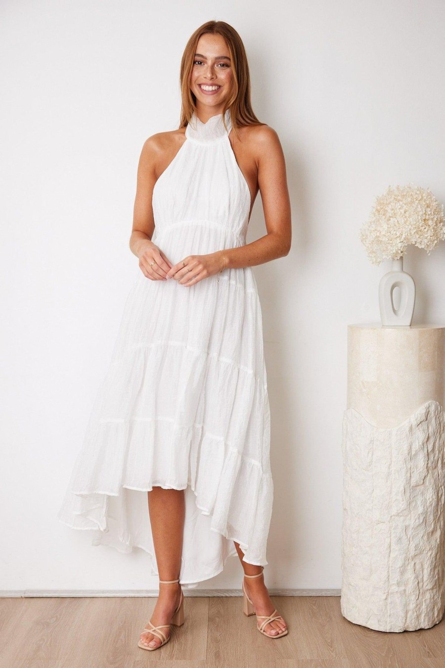 Women Esther & Co Dresses | Toryna Dress-White