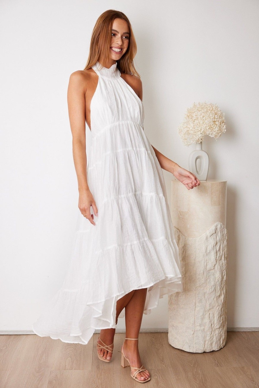 Women Esther & Co Dresses | Toryna Dress-White