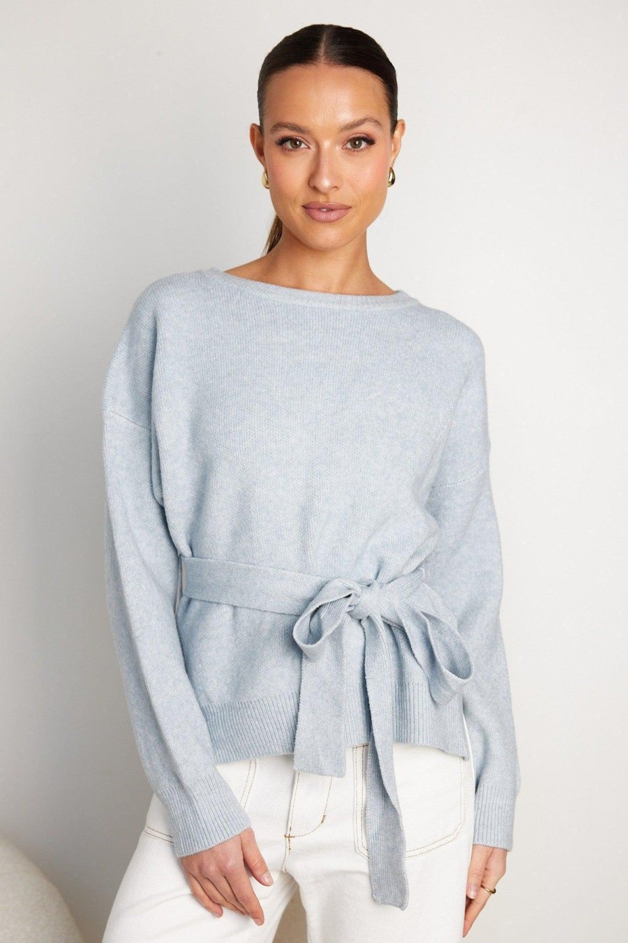 Women Esther & Co Jumpers & Sweaters | Hartha Knit-Grey