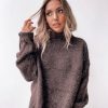 Women Esther & Co Jumpers & Sweaters | Chesterfield Jumper-Chocolate