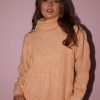 Women Esther & Co Jumpers & Sweaters | Carletta Knit-Peach