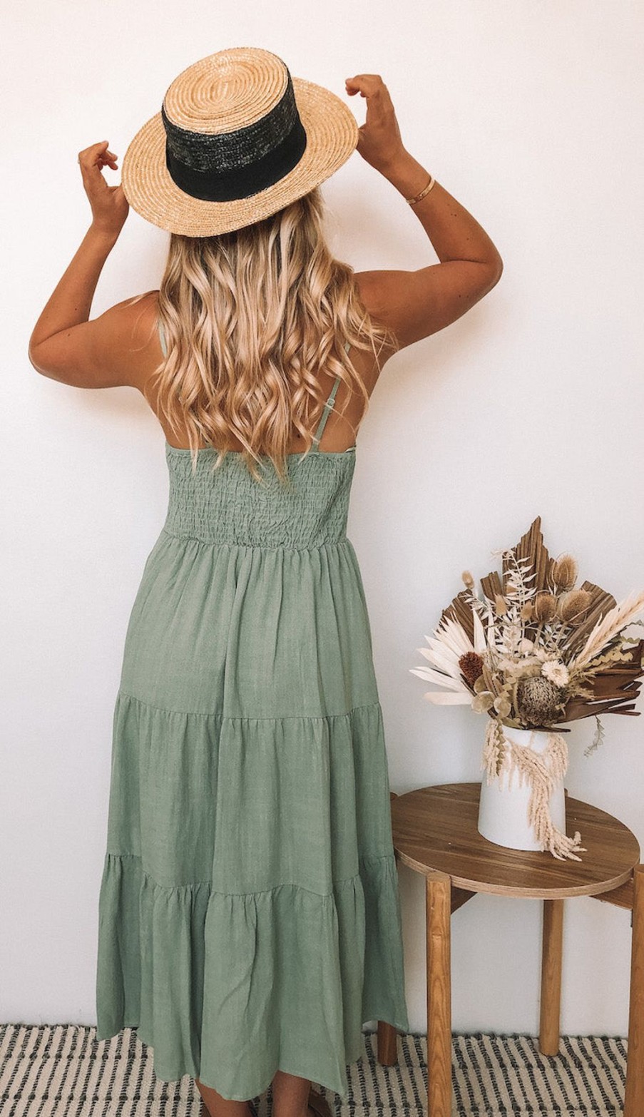 Women Esther & Co Dresses | Sonya Dress-Khaki