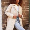 Women Esther & Co Jackets & Coats | Mirka Puffer Jacket-Beige