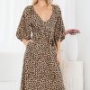 Women Esther & Co Dresses | Henrieta Dress-Leopard Print