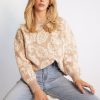 Women Esther & Co Jumpers & Sweaters | Chaya Knit-Beige Print