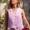 Women Esther & Co Sets | Callison Vest Top-Pink