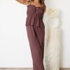 Women Esther & Co Bottoms | Serra Pants-Chocolate