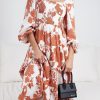 Women Esther & Co Dresses | Rubia Dress-Brown Print