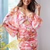 Women Esther & Co Dresses | Dayvee Dress-Pink Floral