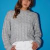 Women Esther & Co Jumpers & Sweaters | Kadey Knit-Grey