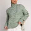 Women Esther & Co Jumpers & Sweaters | Kumi Knit-Green