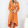 Women Esther & Co Dresses | Bryleigh Dress-Rust