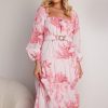 Women Esther & Co Dresses | Emerley Dress-Pink Floral