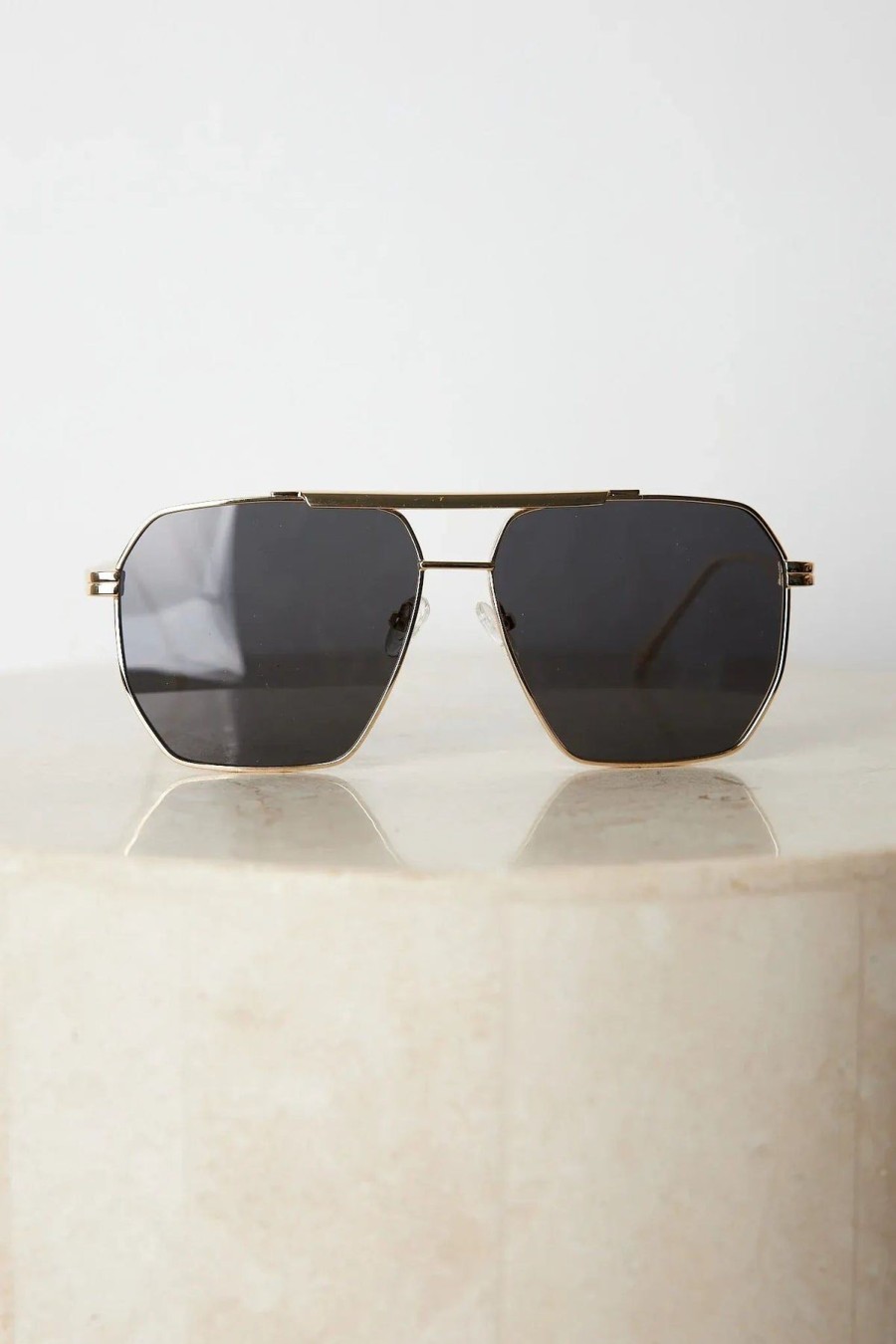 Women Esther & Co Sunglasses | Jamie|Gold