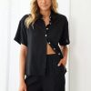 Women Esther & Co Tops | Alisah Shirt-Black