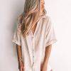 Women Esther & Co Tops | Fraise Top-Beige