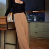 Women Esther & Co Bottoms | Estralla Pants-Brown