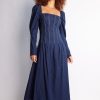 Women Esther & Co Dresses | Amalla Dress-Navy