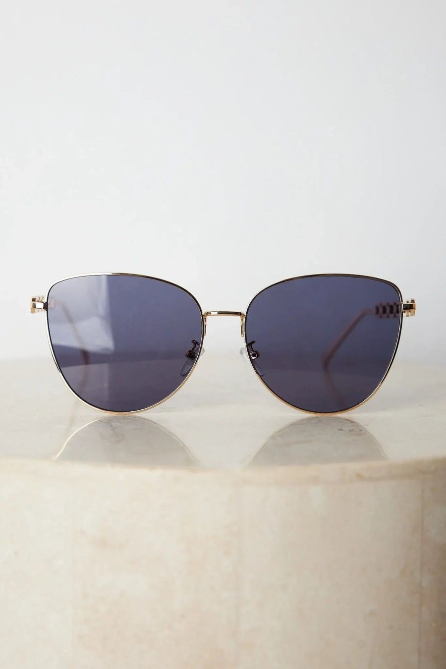 Women Esther & Co Sunglasses | Shay|Gold