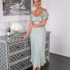 Women Esther & Co Dresses | Lia Dress-Faded Sage