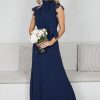 Women Esther & Co Dresses | Zita Dress-Navy