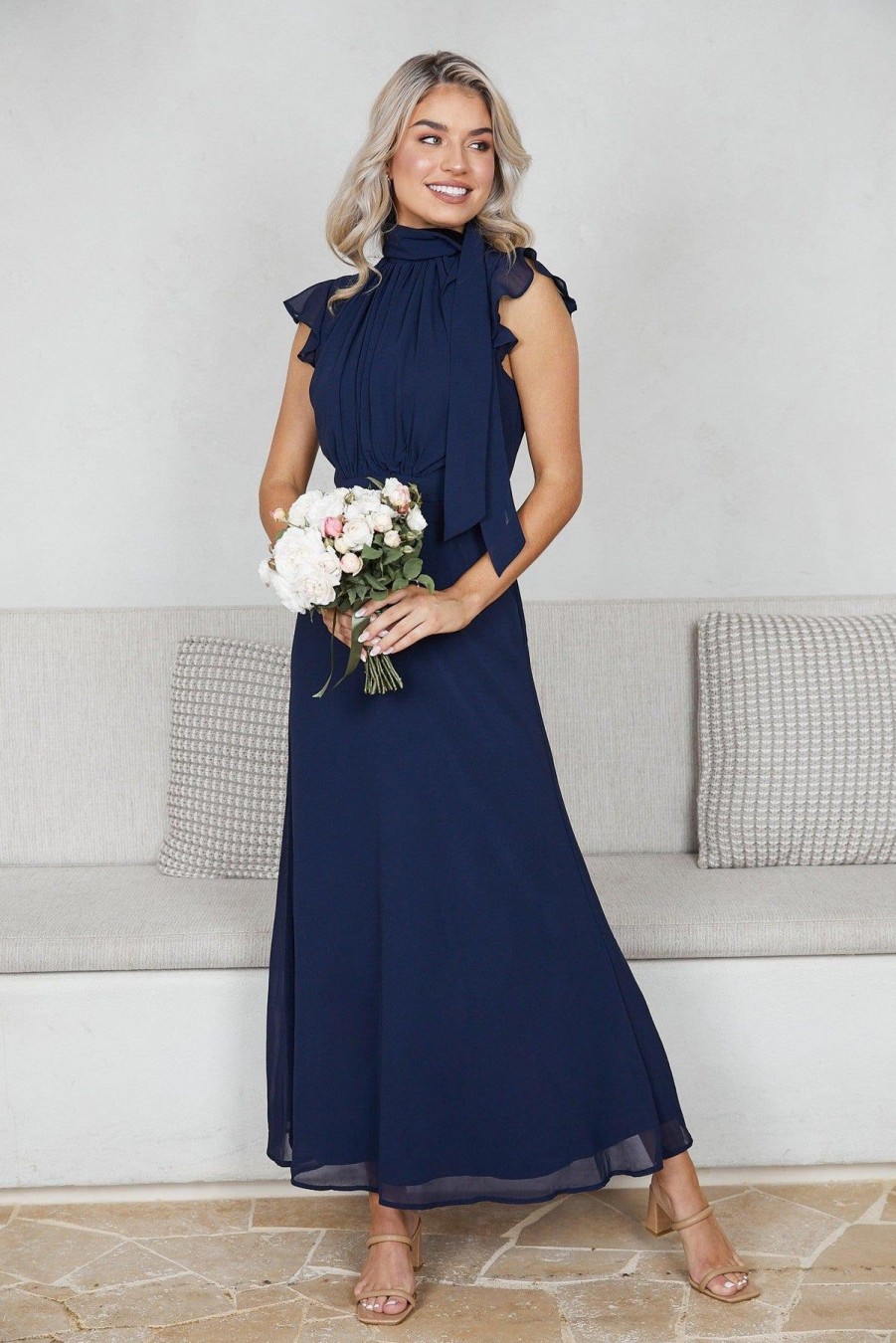 Women Esther & Co Dresses | Zita Dress-Navy