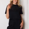 Women Esther & Co Sets | Leondra Tee-Black