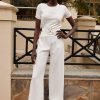 Women Esther & Co Bottoms | Cayla Pants-White