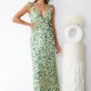 Women Esther & Co Dresses | Teisha Dress-Green Floral