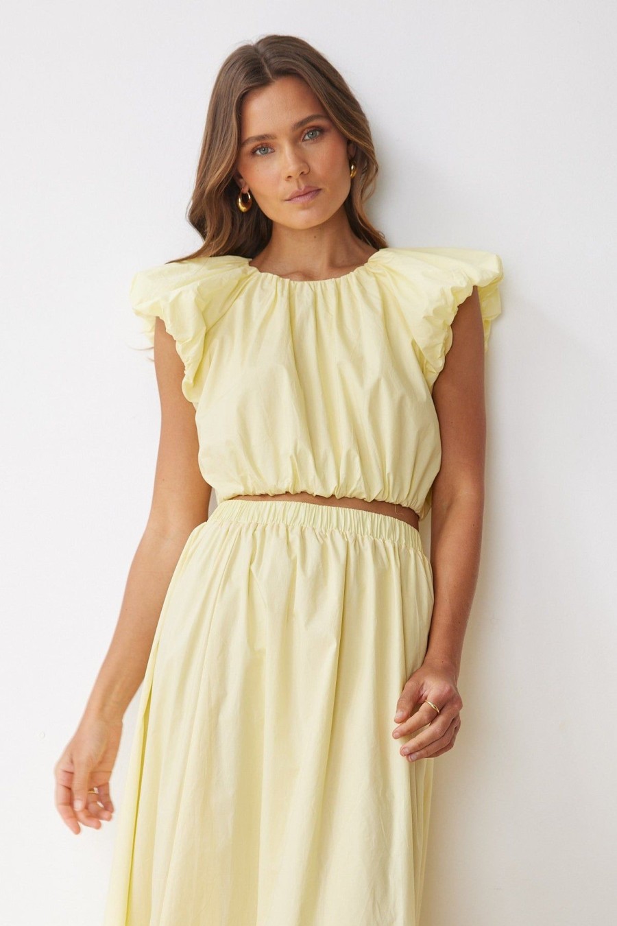 Women Esther & Co Sets | Ajandra Top-Yellow