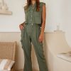 Women Esther & Co Sets | Casandra Pants-Khaki