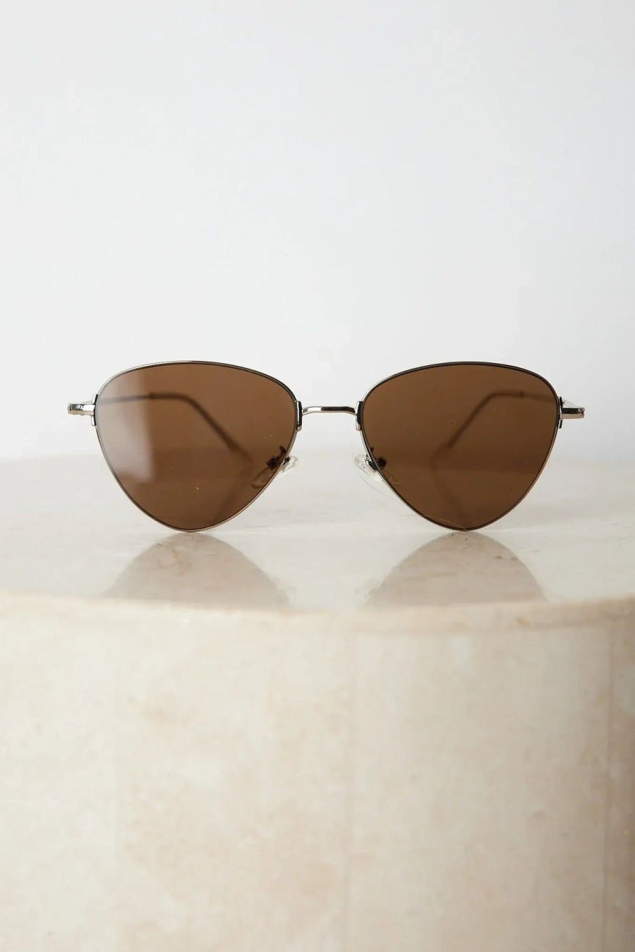 Women Esther & Co Sunglasses | Cora|Silver