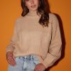 Women Esther & Co Jumpers & Sweaters | Vilina Knit-Camel