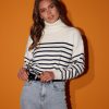 Women Esther & Co Jumpers & Sweaters | Talilah Knit-Navy Stripe