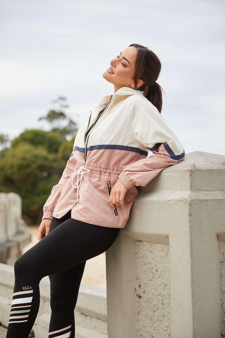 Women Esther & Co Activewear | Legacy Rain Jacket-Pink