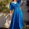 Women Esther & Co Dresses | Marvey Dress-Cobalt