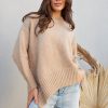 Women Esther & Co Jumpers & Sweaters | Jadyn Knit-Mocha