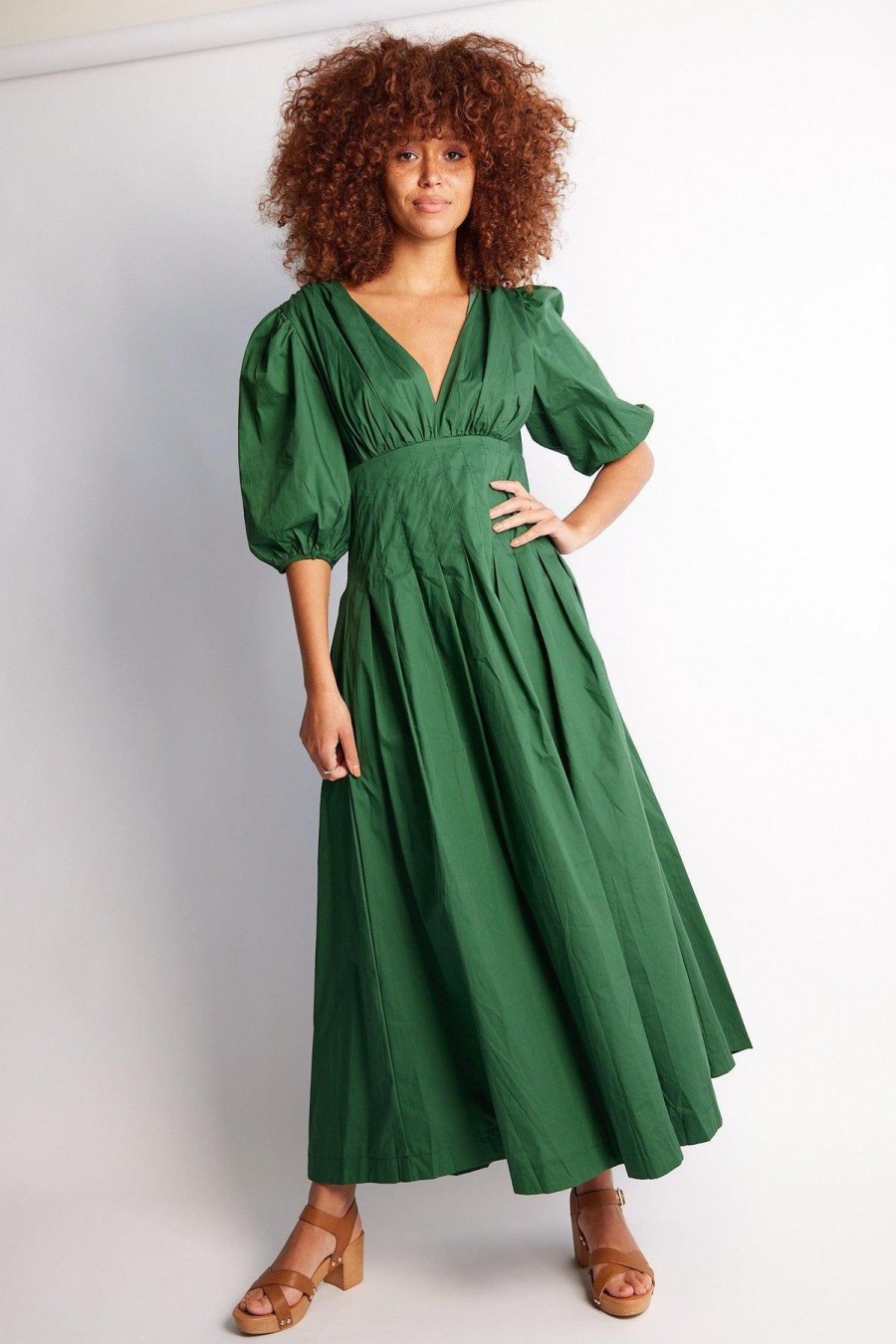 Women Esther & Co Dresses | Tamya Dress-Green