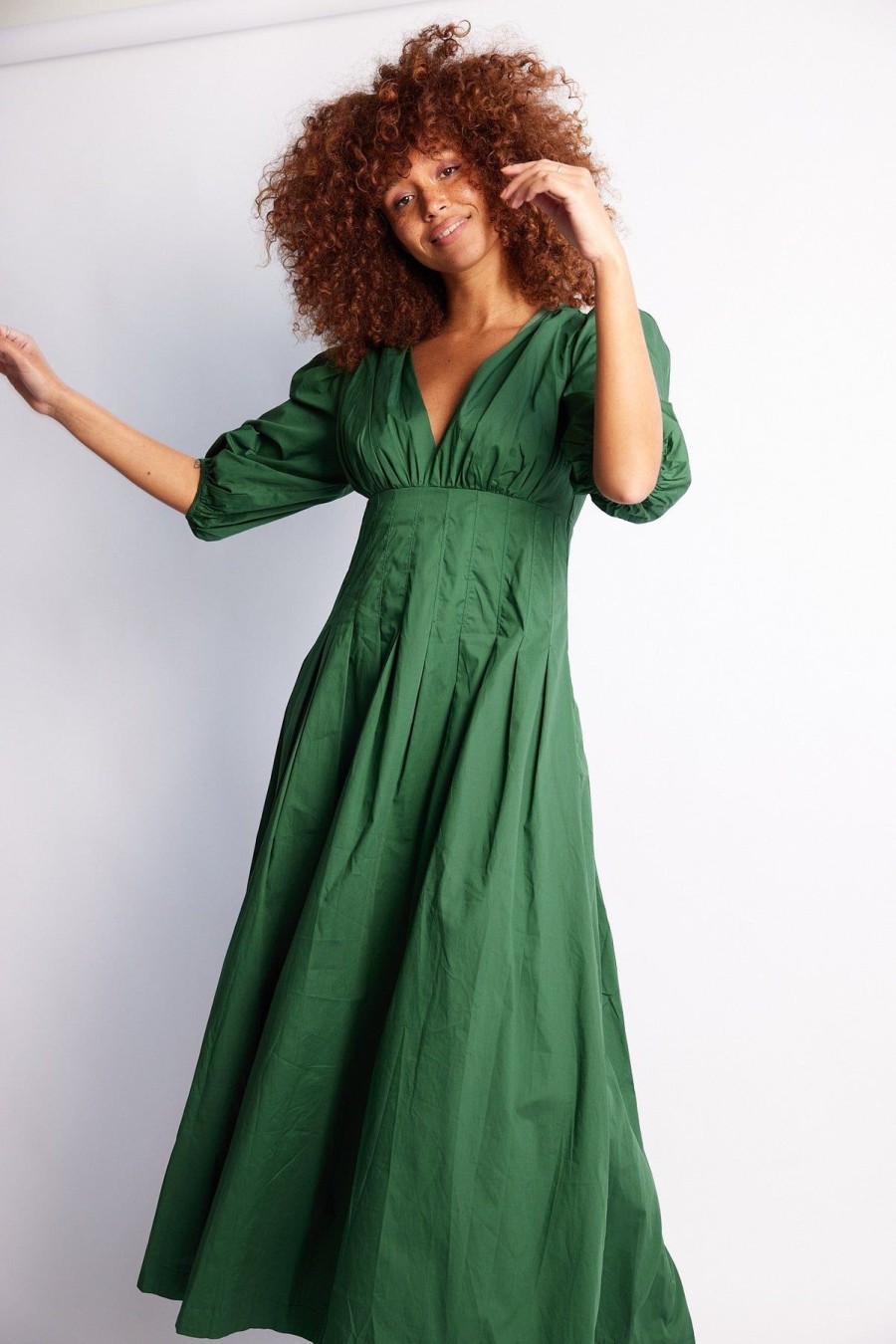 Women Esther & Co Dresses | Tamya Dress-Green