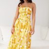 Women Esther & Co Dresses | Yazzy Dress-Yellow Print