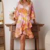 Women Esther & Co Dresses | Janara Dress-Pink Print