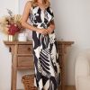 Women Esther & Co Dresses | Altair Dress-Black Print