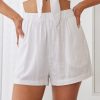 Women Esther & Co Sets | Divinia Shorts-White