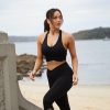 Women Esther & Co Activewear | Movement Racer Crop-Black