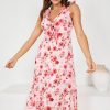 Women Esther & Co Dresses | Fall For You Dress-Pink Print