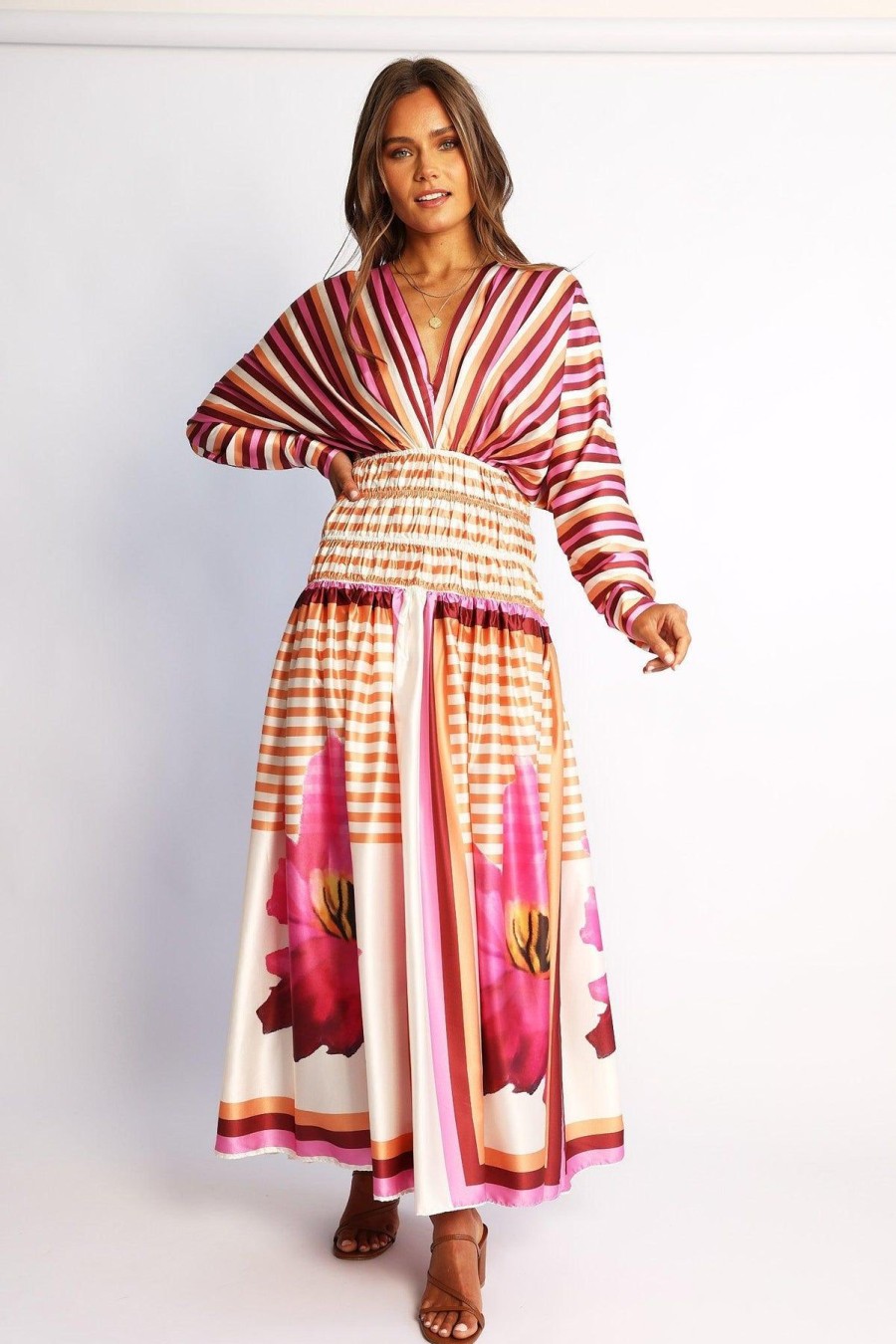 Women Esther & Co Dresses | Cherinne Dress-Multi Print