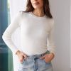 Women Esther & Co Tops | Shanie Knit Top-White