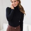 Women Esther & Co Tops | Zeruah Knit Top-Black