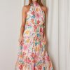 Women Esther & Co Dresses | Tobi Dress-Beige Floral