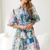 Women Esther & Co Dresses | Bellarosa Dress-Navy Print